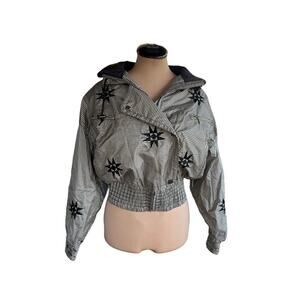 Head Sportswear Gingham Jacket Sz. 8 - Retro, Puffer, Embroidered, Unique